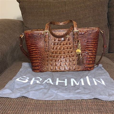 fake brahmin bags|does brahmin use real crocodile.